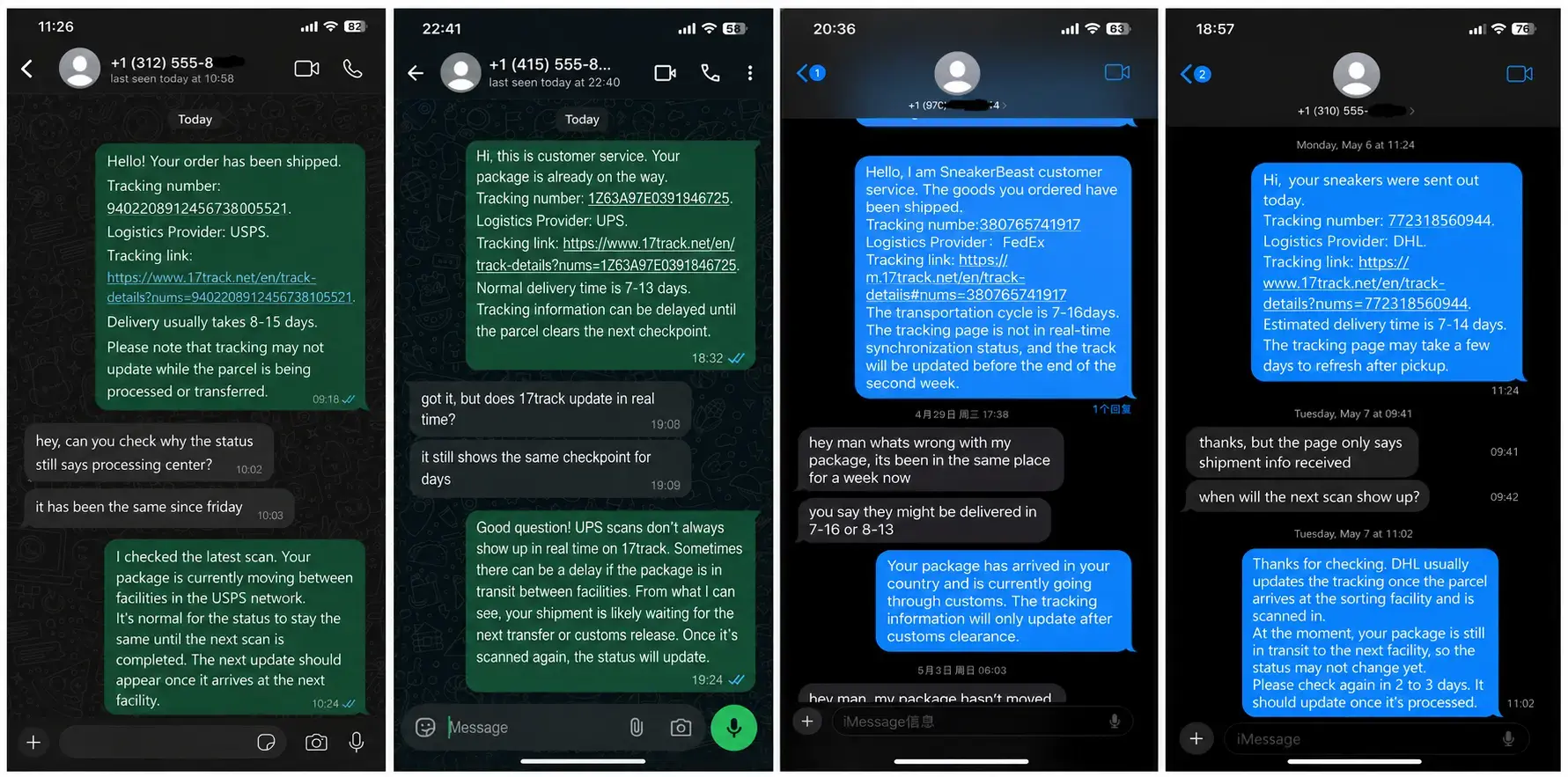 Customer chat screenshot 3